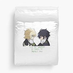 Yuu and Mika Seraph of the End Duvet Cover