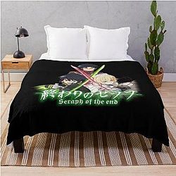 Love Anime Seraph of the End Characters Throw Blanket