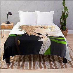 Mikaela Hyakuya Seraph of the End Design Throw Blanket