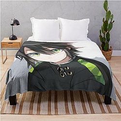 Hyakuya Yuuichirou Seraph of the End Throw Blanket