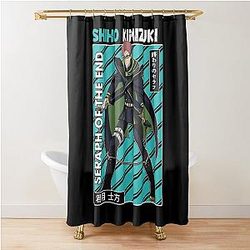 Vintage Seraph of the End Anime Shower Curtain