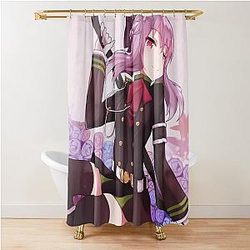 Hiiragi Shinoa Seraph of the end Artwork for Otaku Shower Curtain