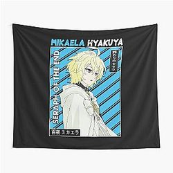 Vintage Seraph of the End Anime Love Mikaela Tapestry