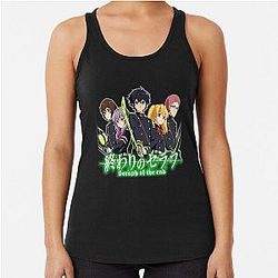 Classic Seraph of the End Japanese Name Racerback Tank Top