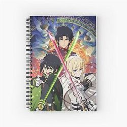 Guren Mika and Yuu Seraph of the End Spiral Notebook