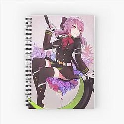 Hiiragi Shinoa Seraph of the End Artwork For Otaku Notebook