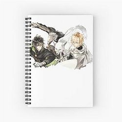 Anime Mikaela Vampire Seraph of the End Hyakuya Yuuichirou Viral Spiral Notebook