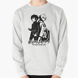 Mikaela and Yuichiro Seraph of the End Anime Pullover Sweatshirt