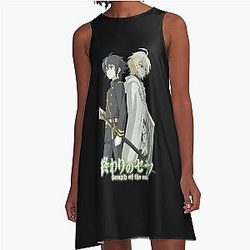 Graphic Seraph of the End Anime Yuichiro Mikasa Lined Dress