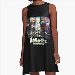 Japanese Name Manga Characters A Line Dress