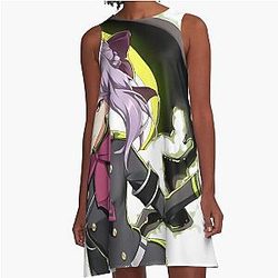 Hiiragi Shinoa Seraph of the End Artwork A-Line Dress