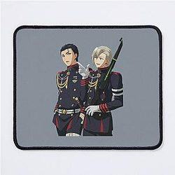 Shinya Hiiragi and Guren Ichinose Seraph of the End Mouse Pad