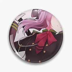 Hiiragi Shinoa Seraph of the End Artwork for Otaku Pin