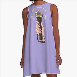 SF9 Magical Lightstick Kpop White A-Line Dress