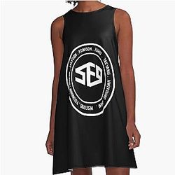SF9 member A-line dress