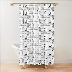 Shadowhunters The Mortal Instruments Species Symbols Shower Curtain