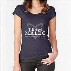 Shadowhunters - Malec Fitted Scoop T-Shirt