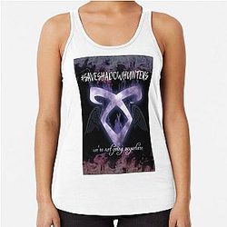 Save Shadowhunters - We're not going anywhere Racerback Tank Top