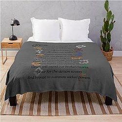 Shadowhunters Nursery Rhyme Throw Blanket