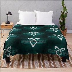 Shadowhunters - Angelic Rune Blue Glow Throw Blanket