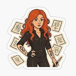 Clary Fairchild Shadowhunter Cassandra Claret Sticker