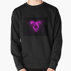 Glowing Pink Angelic Shadowhunters Pullover Sweatshirt