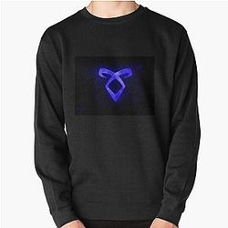 Glowing Blue Angelic Rune Shadowhunters Pullover Sweatshirt