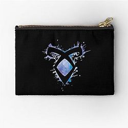Shadowhunters, Clary, Alec, Izzy, Jace, Magnus, Malec, Rune, Angelic Power, Blue Watercolour, Zipper Pouch