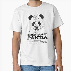 Shadowhunters Rock Solid Panda Band Design Classic T