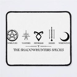 Shadowhunters The Mortal Instruments Species and Symbols Mouse Pad
