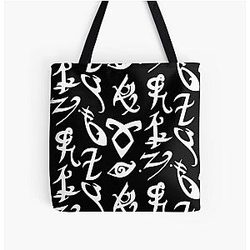 Shadowhunters Runes Mortal Instruments All Over Print Tote Bag