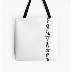 Shadowhunters runes - single line black Mundane gift idea Tote Bag