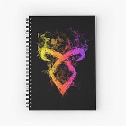 Shadowhunters Rune Colored Smoke Effect Spiral Notebook