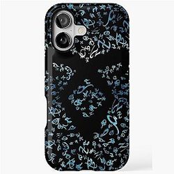 Shadowhunters Runes Pattern Texture with Vanishing Angelic Power Rune Blue Watercolors Clary Alec Jace Isabelle Magnus iPhone Tough Case