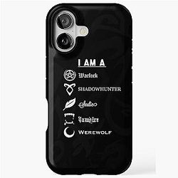 I AM A Shadowhunters Black iPhone Tough Case