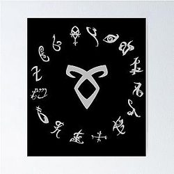 All Runes Symbol Shadowhunters Poster