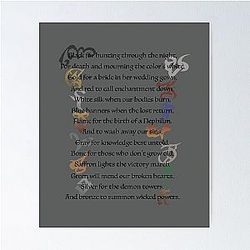 Shadowhunters Nursery Rhyme Poster