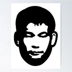 Shavkat Rakhmonov Black Poster