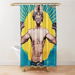 Shavkat Rakhmonov - Kazakhstan - UFC Trading Card Shower Curtain