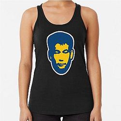 Shavkat Rakhmonov Blue Racerback Tank Top
