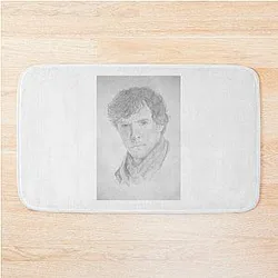 Sherlock Holmes - Drawing - Perfect Gift Bath Mat
