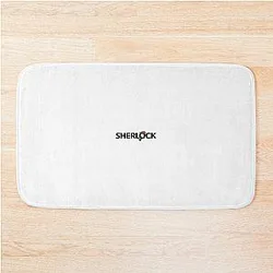 Sherlock Holmes Black Bath Mat