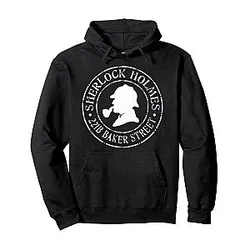 Sherlock Holmes 221B Baker Street British Detective Pullover Hoodie