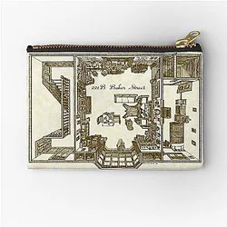 Sherlock Holmes 221B Baker Street Zipper Pouch