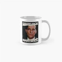 Sherlock Holmes Jeremy Brett 80s Movie Poster Classic Mug