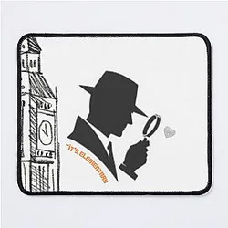 Sherlock Holmes London Detective Design Mouse Pad