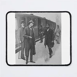 Sherlock Holmes and Dr. Watson in the Dancing Men Mouse Pad