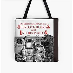 The Medical Casebook of Sherlock Holmes and Dr Watson All Over Print Tote Bag