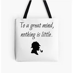 Sherlock Holmes Quote Tote Bag
