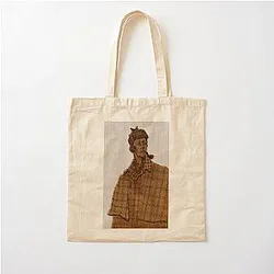 Sherlock Holmes Portrait Cotton Tote Bag